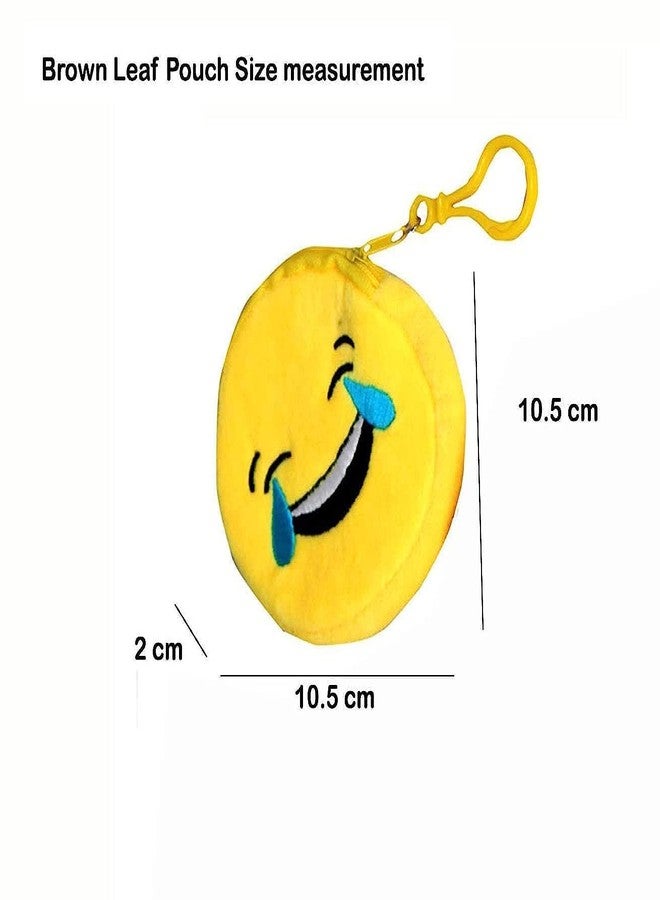 Utkarsh Smiley Yellow Coin Pouch Purse Case Wallet Best Birthday Return Gifts Boys,Girls & Kids Pack of 12 - Image 4